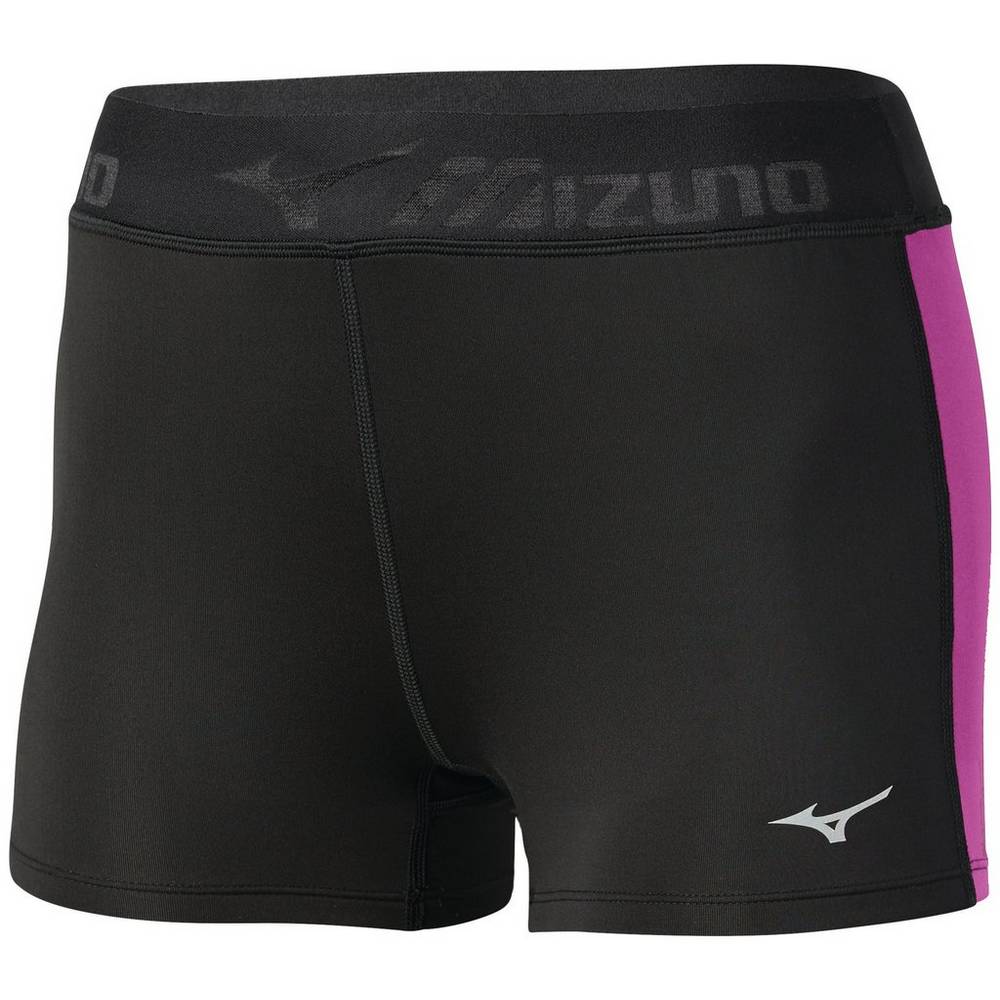 Mallas Mizuno Impulse Core Short Mujer Negras Baratas WDBC-10478